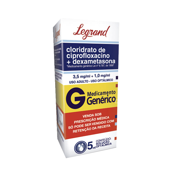 CLORIDRATO DE CIPROFLOXACINO MONOIDRATADO + DEXAMETASONA