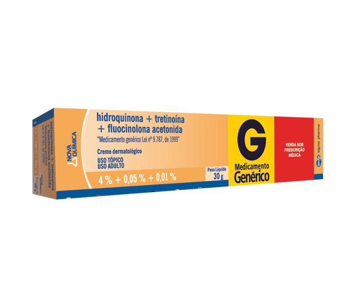HIDROQUINONA + TRETINOINA + FLUOCINOLONA ACETONIDA