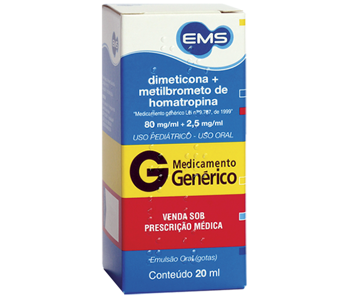SIMETICONA + METILBROMETO DE HOMATROPINA