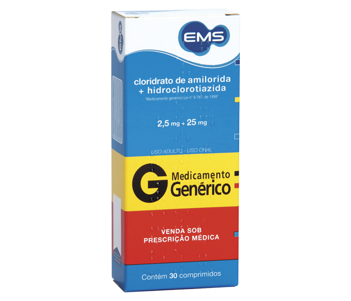 CLORIDRATO DE AMILORIDA + HIDROCLOROTIAZIDA