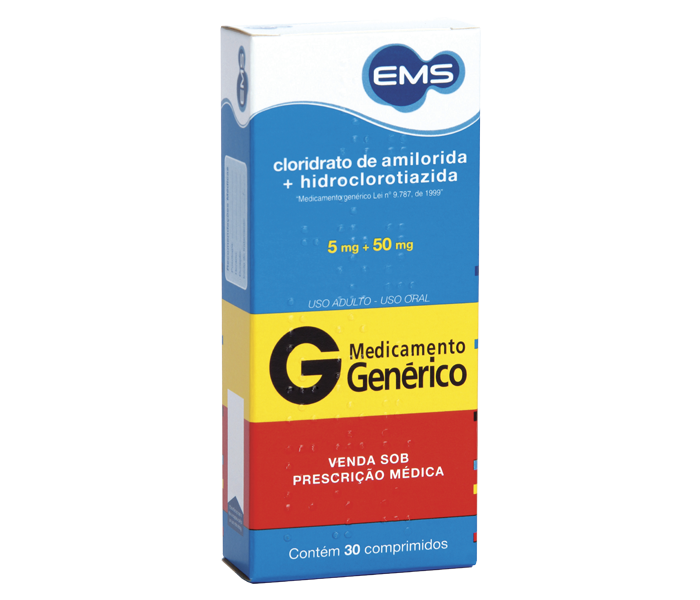 CLORIDRATO DE AMILORIDA + HIDROCLOROTIAZIDA