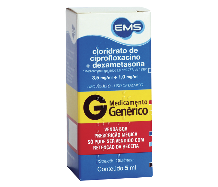 CLORIDRATO DE CIPROFLOXACINO MONOIDRATADO + DEXAMETASONA