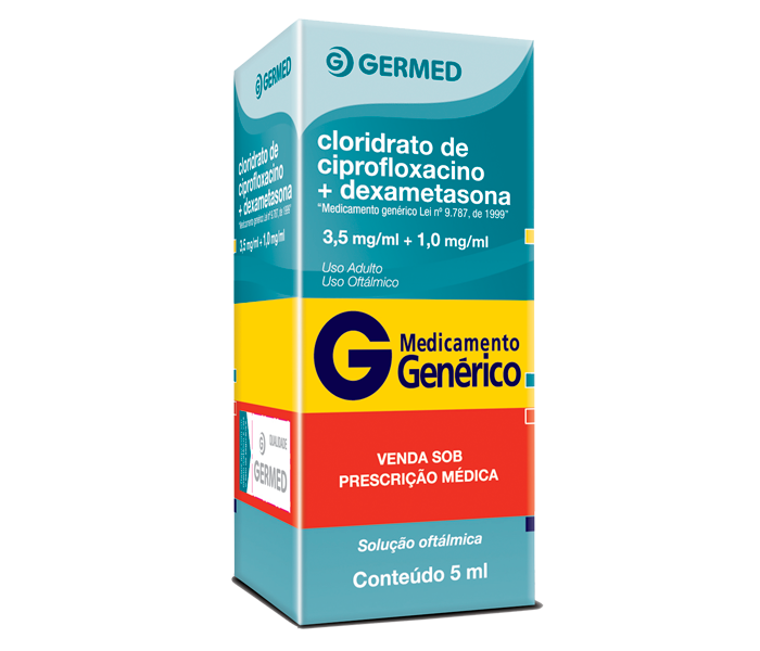 CLORIDRATO DE CIPROFLOXACINO MONOIDRATADO + DEXAMETASONA