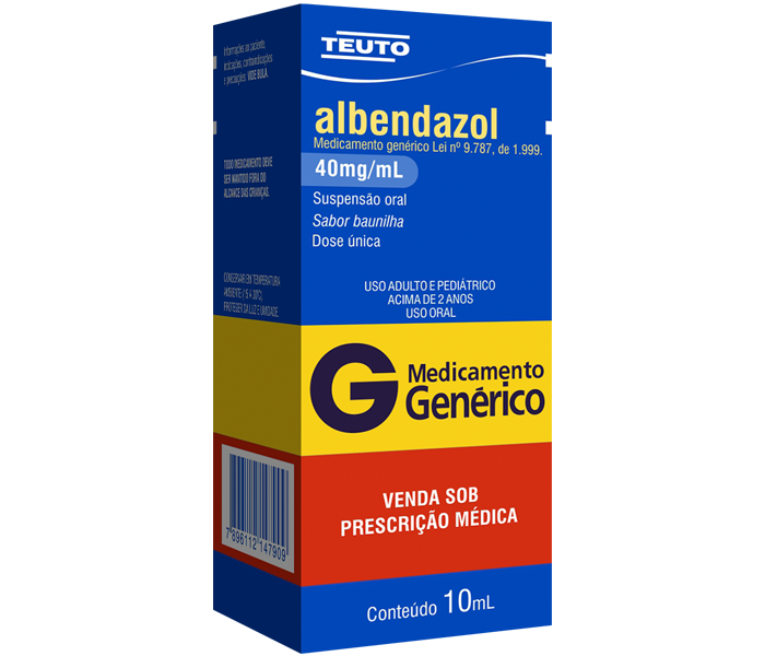 ALBENDAZOL 40 MG/ML SUSPENSÃO ORAL