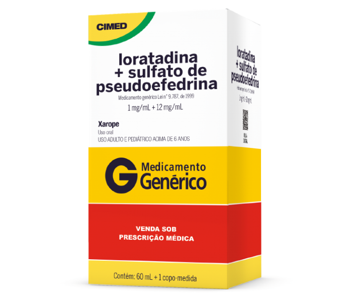 LORATADINA + SULFATO DE PSEUDOEFEDRINA